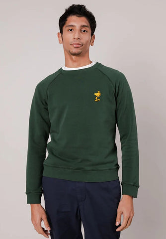 Brava Fabrics Woodstock Embroidered Green Sweatshirt