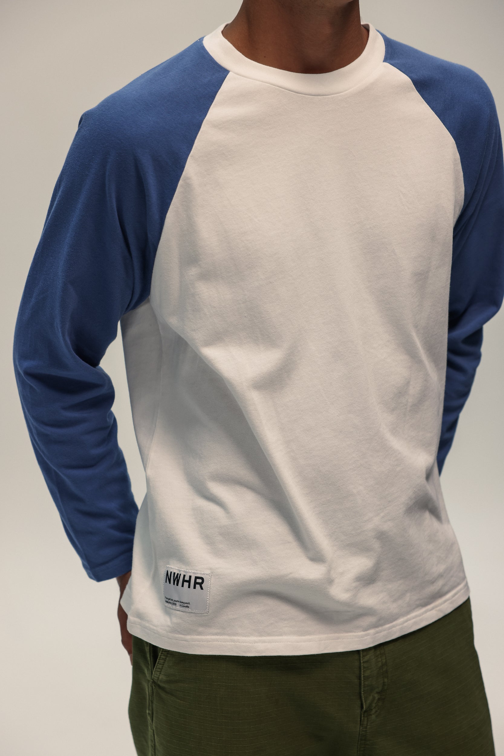 Blue Long T-shirt Made Of Organic Cotton