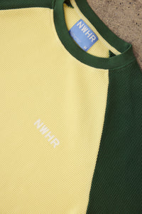 Green Waffle Crewneck Made Of Organic Cotton