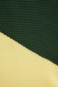 Green Waffle Crewneck Made Of Organic Cotton