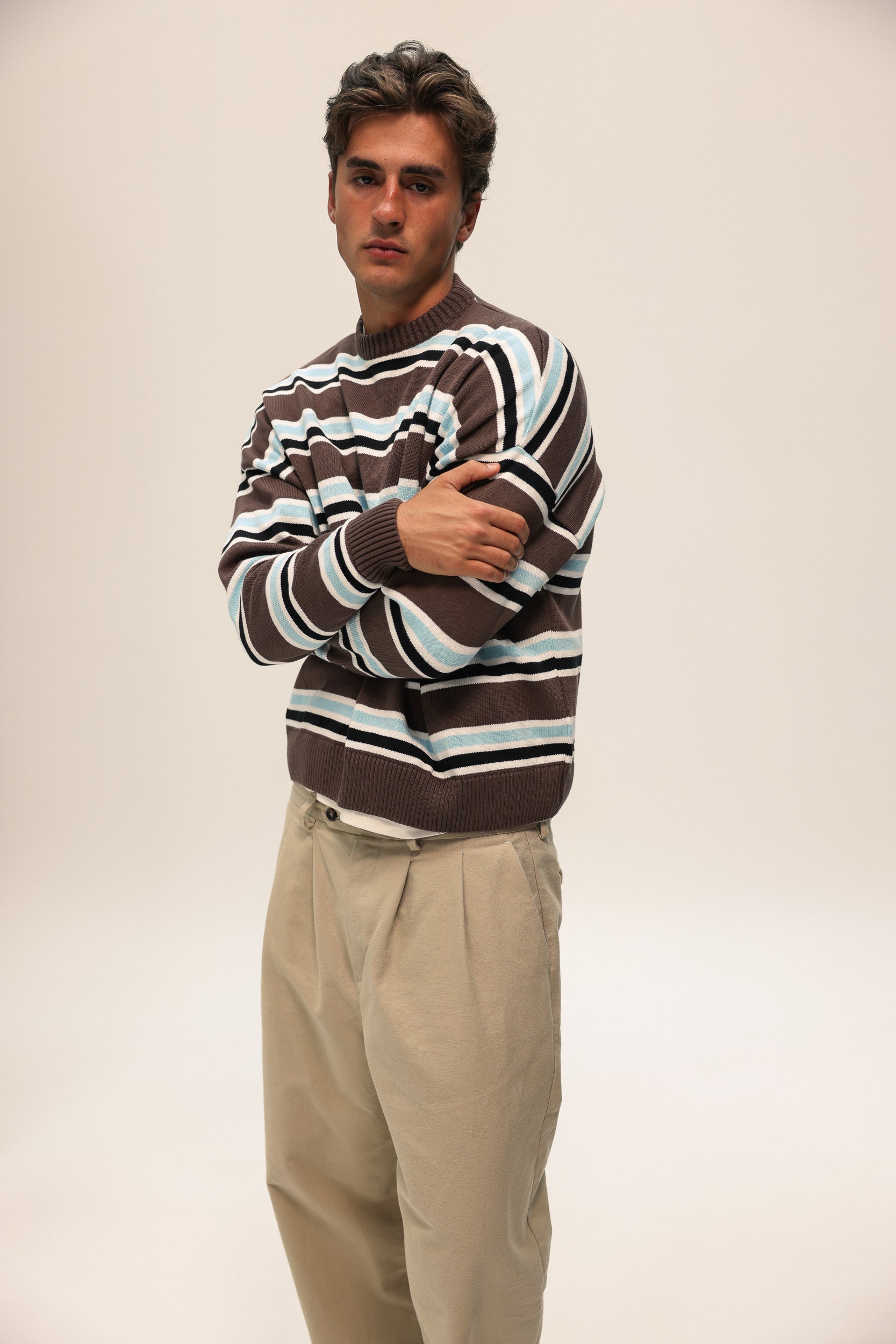 Jersey Bright Brown Made Of Organic Cotton