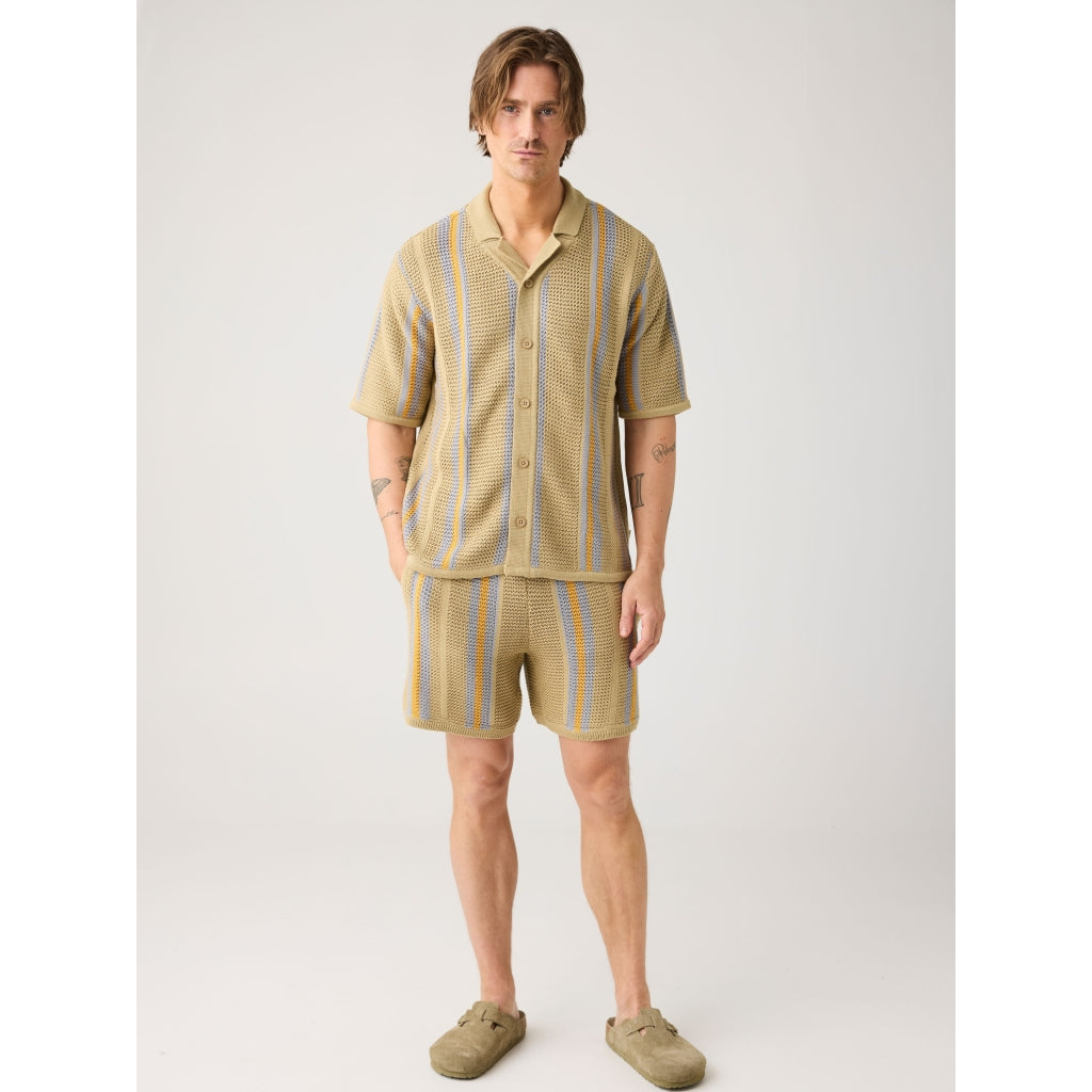 8030 Beige Stripe