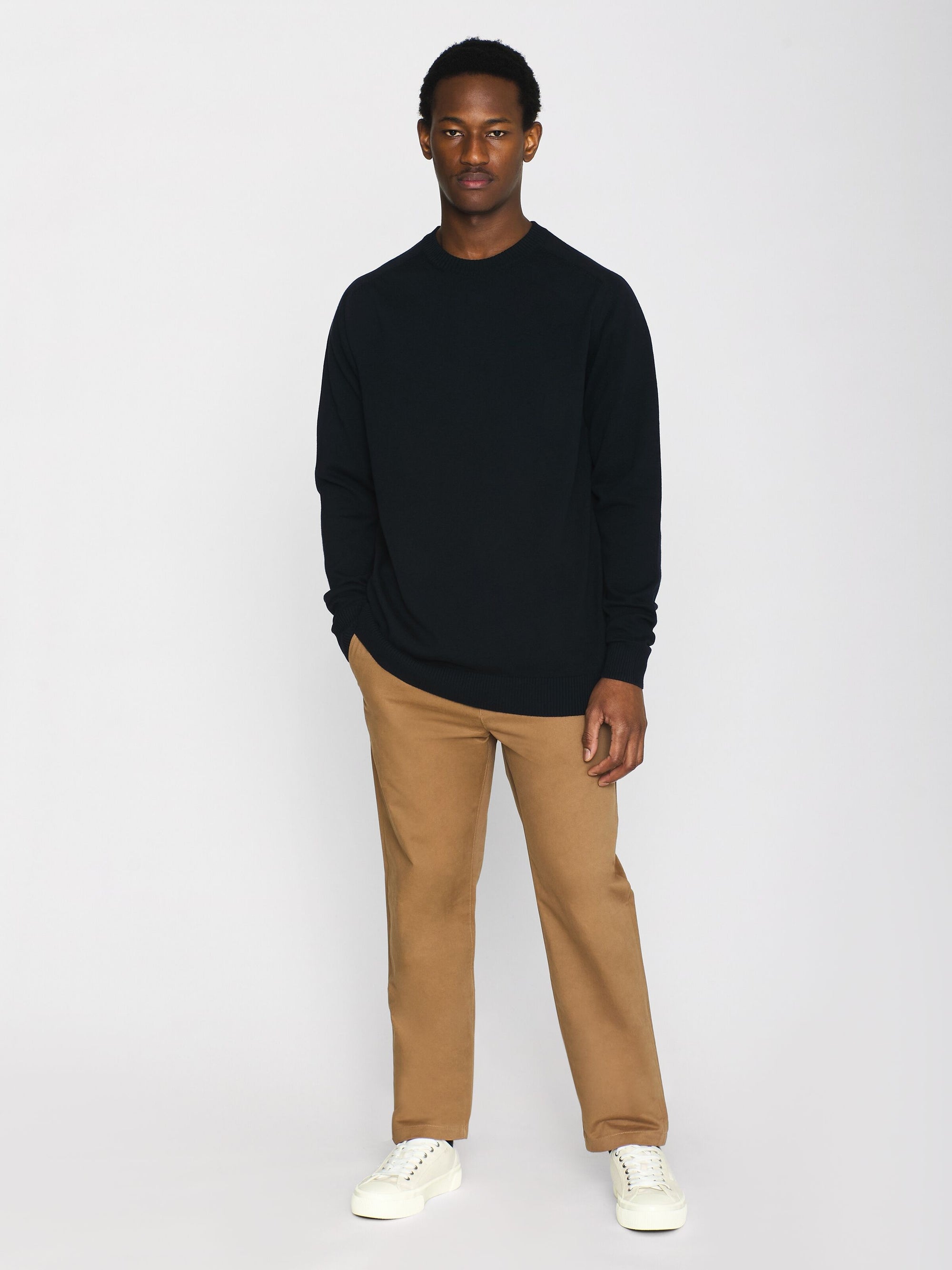 Regular Knit Crew Neck Made Of Merino Wool