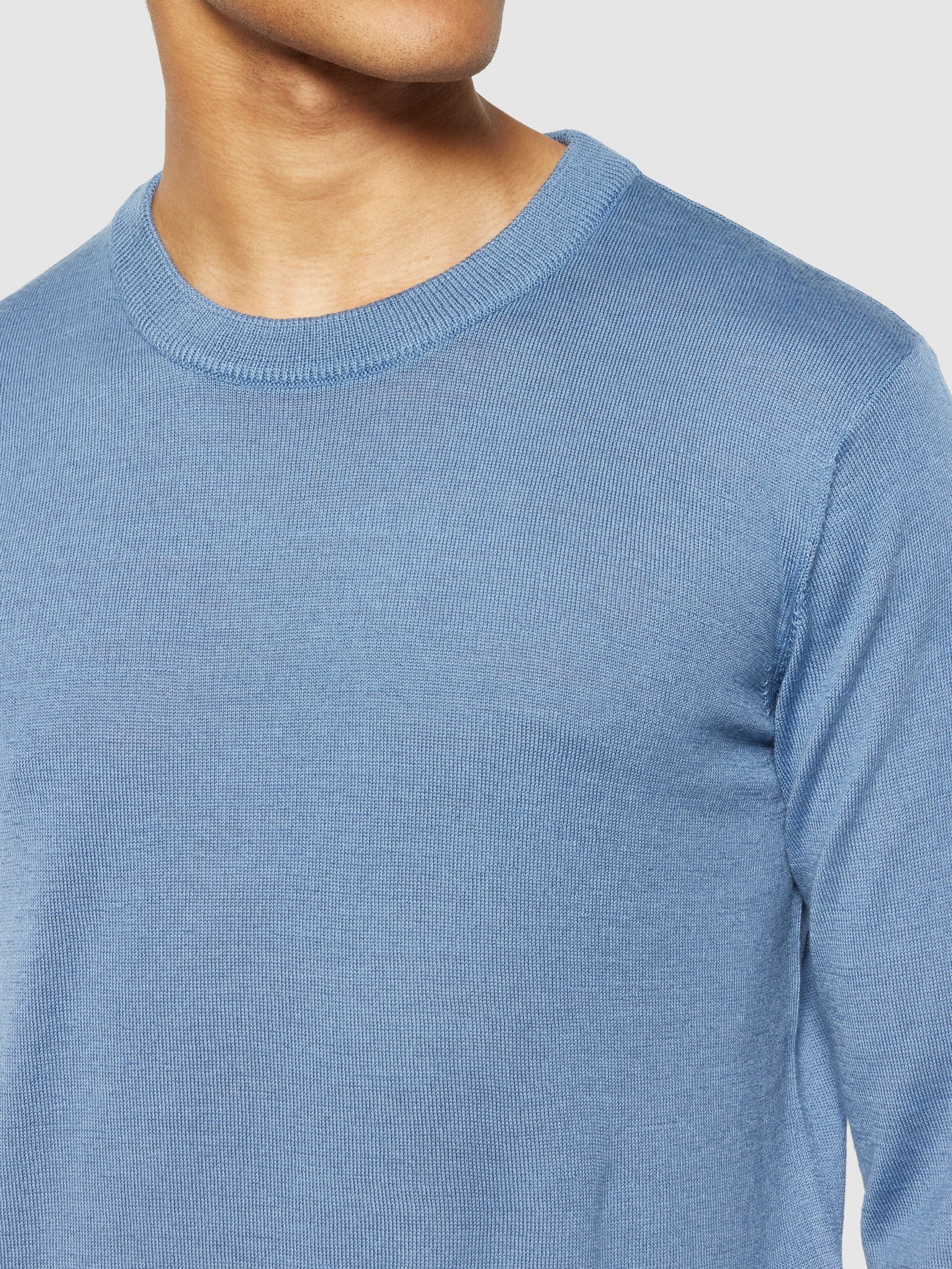Regular Knit Crew Neck Made Of Merino Wool