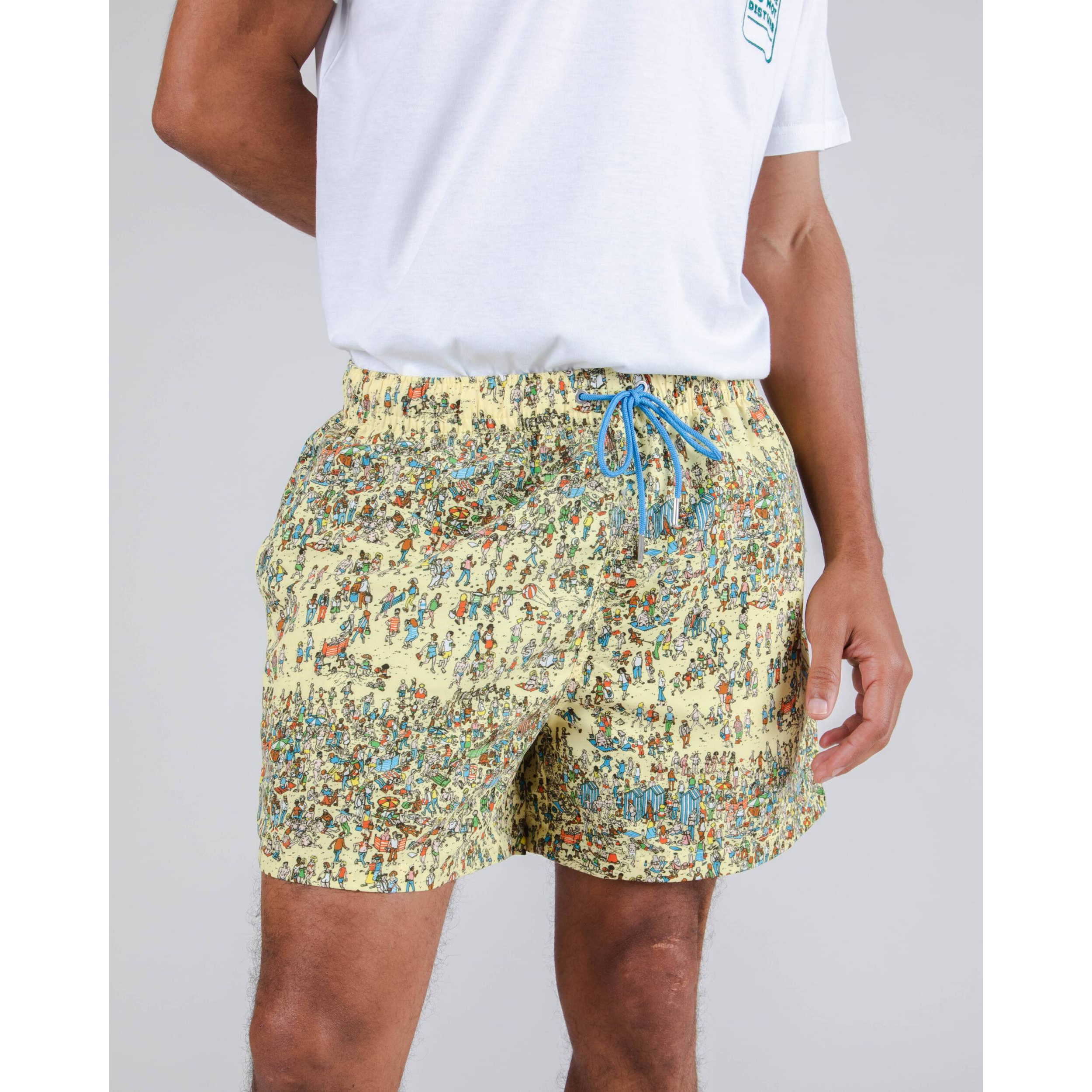 Brava Fabrics Where's Wally On The Beach Swimshorts
