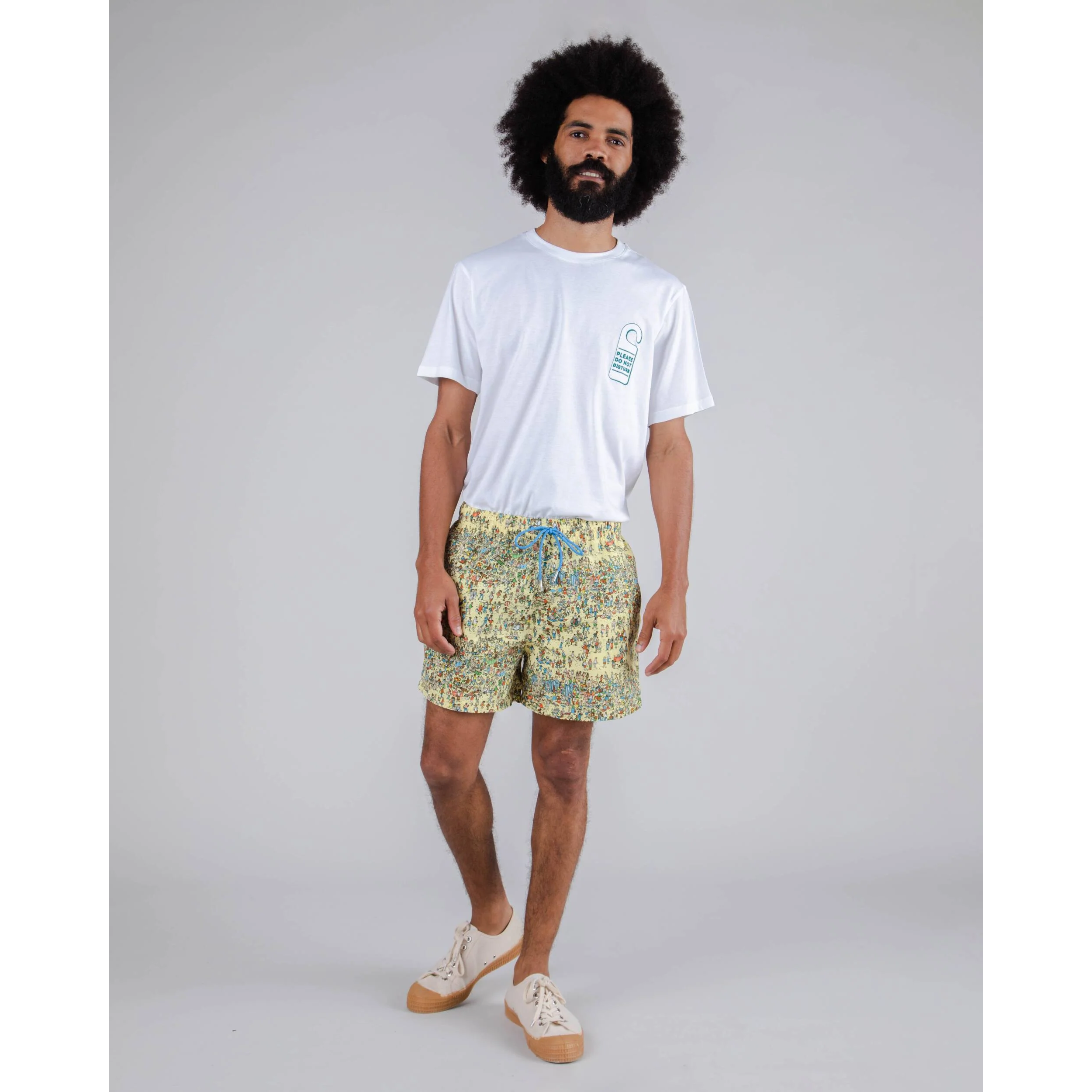 Brava Fabrics Where's Wally On The Beach Swimshorts