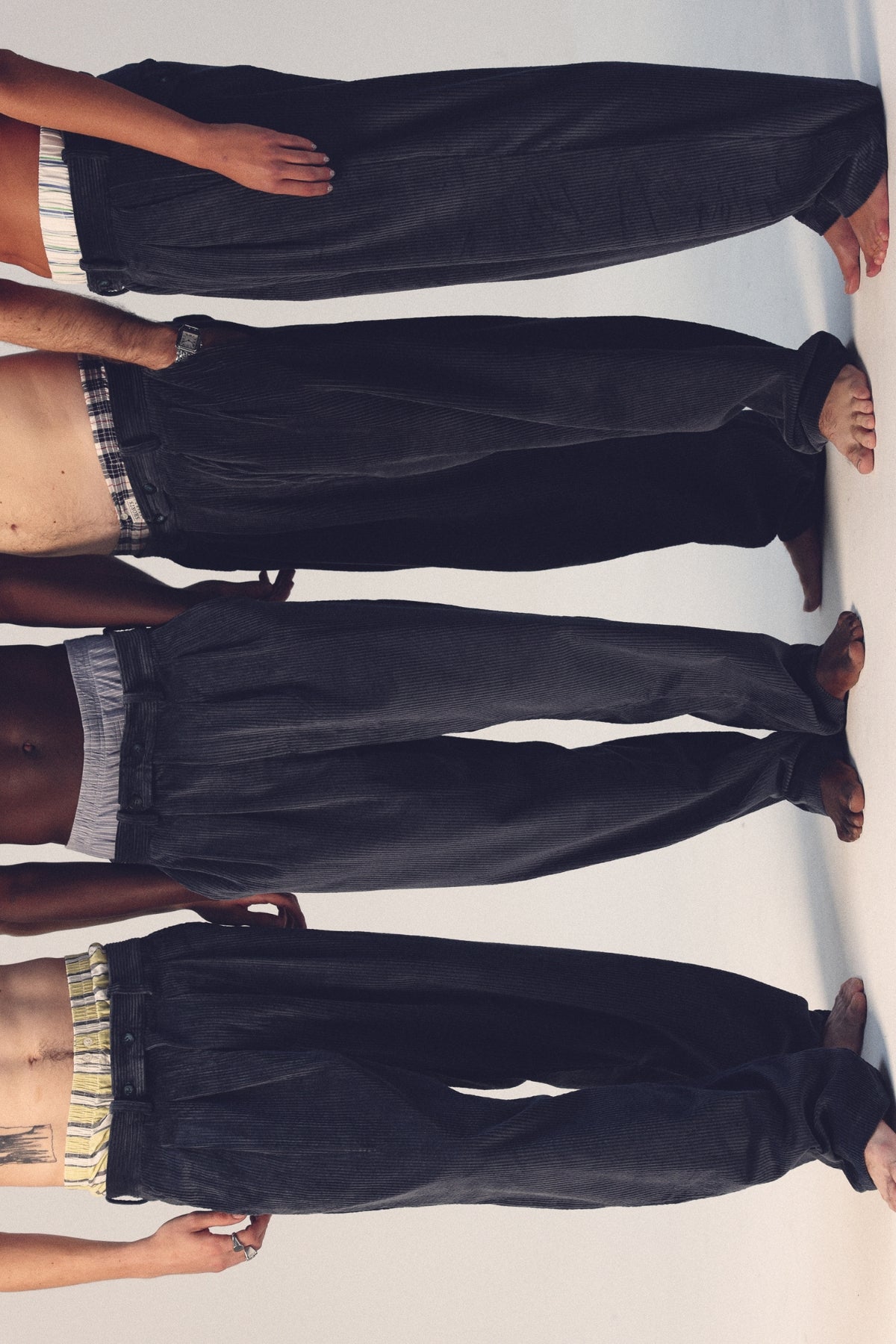 Blue Corduroy Trousers Made Of Organic Cotton