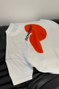 Red Spray T-shirt Made Of Organic Cotton