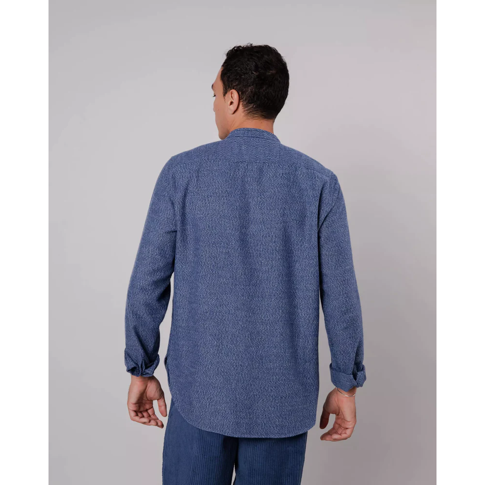 Brava Fabrics Mao Polo Shirt Navy