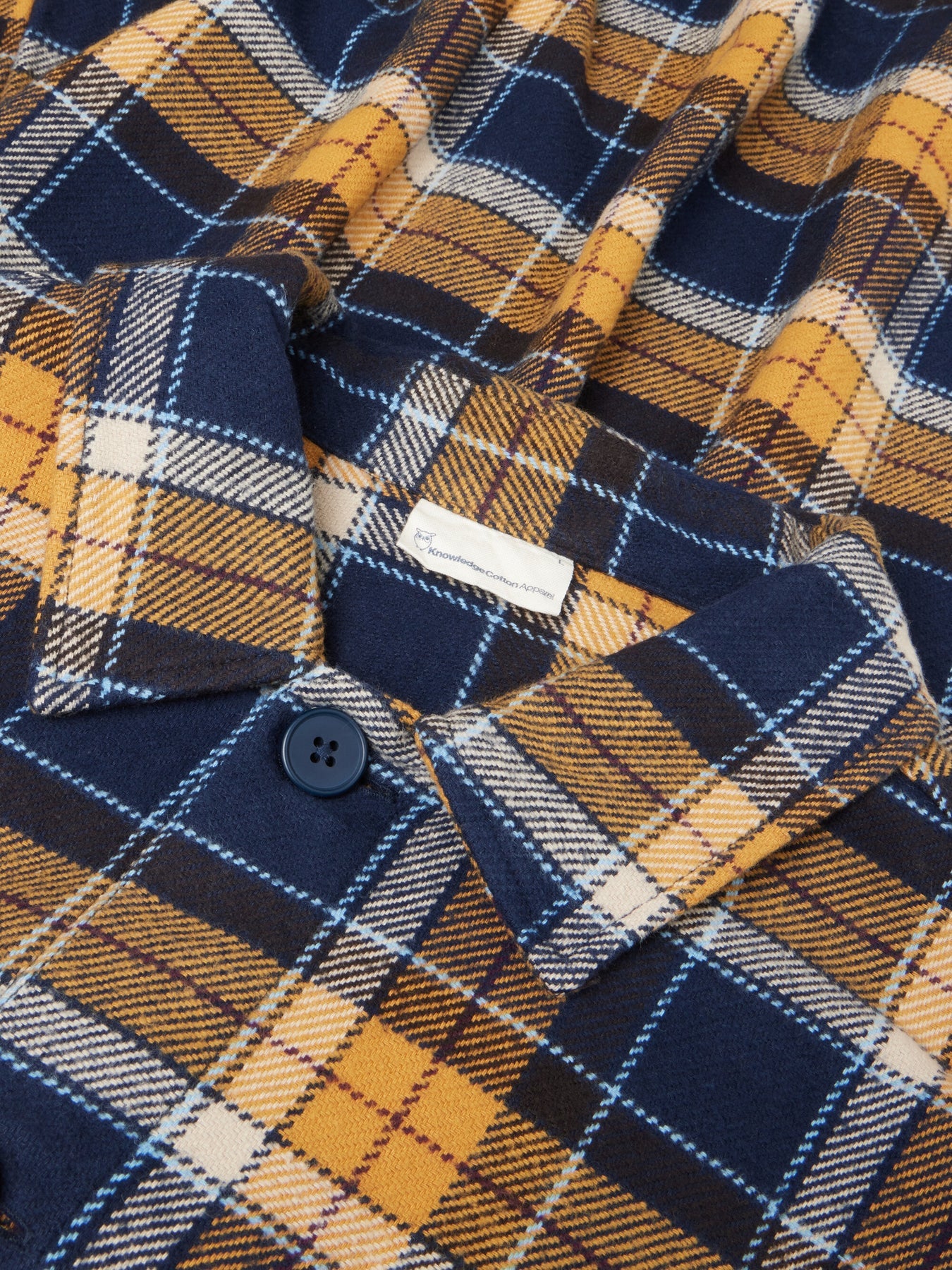 Big Checked Heavy Flannel Overshirt Made Of Organic Cotton