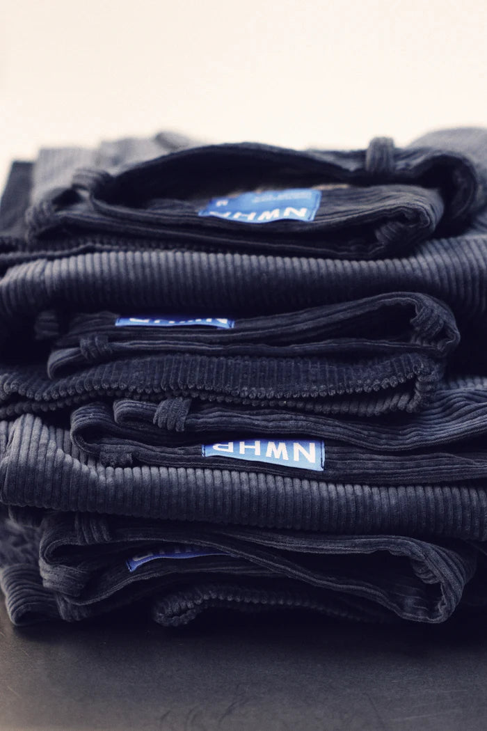 Blue Corduroy Trousers Made Of Organic Cotton