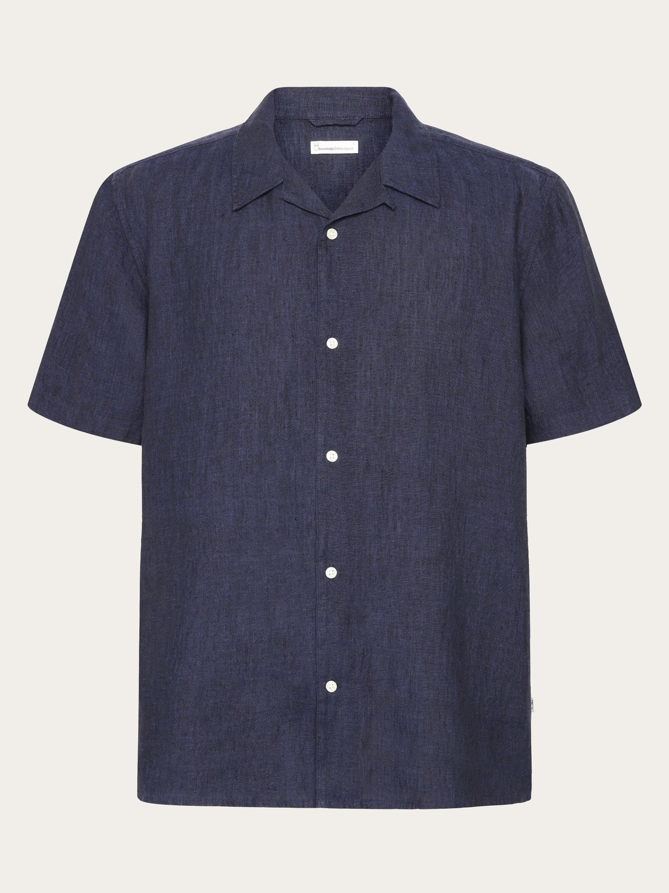 Box Fit Short Sleeved Organic Linen Shirt Made Of Organic Linen