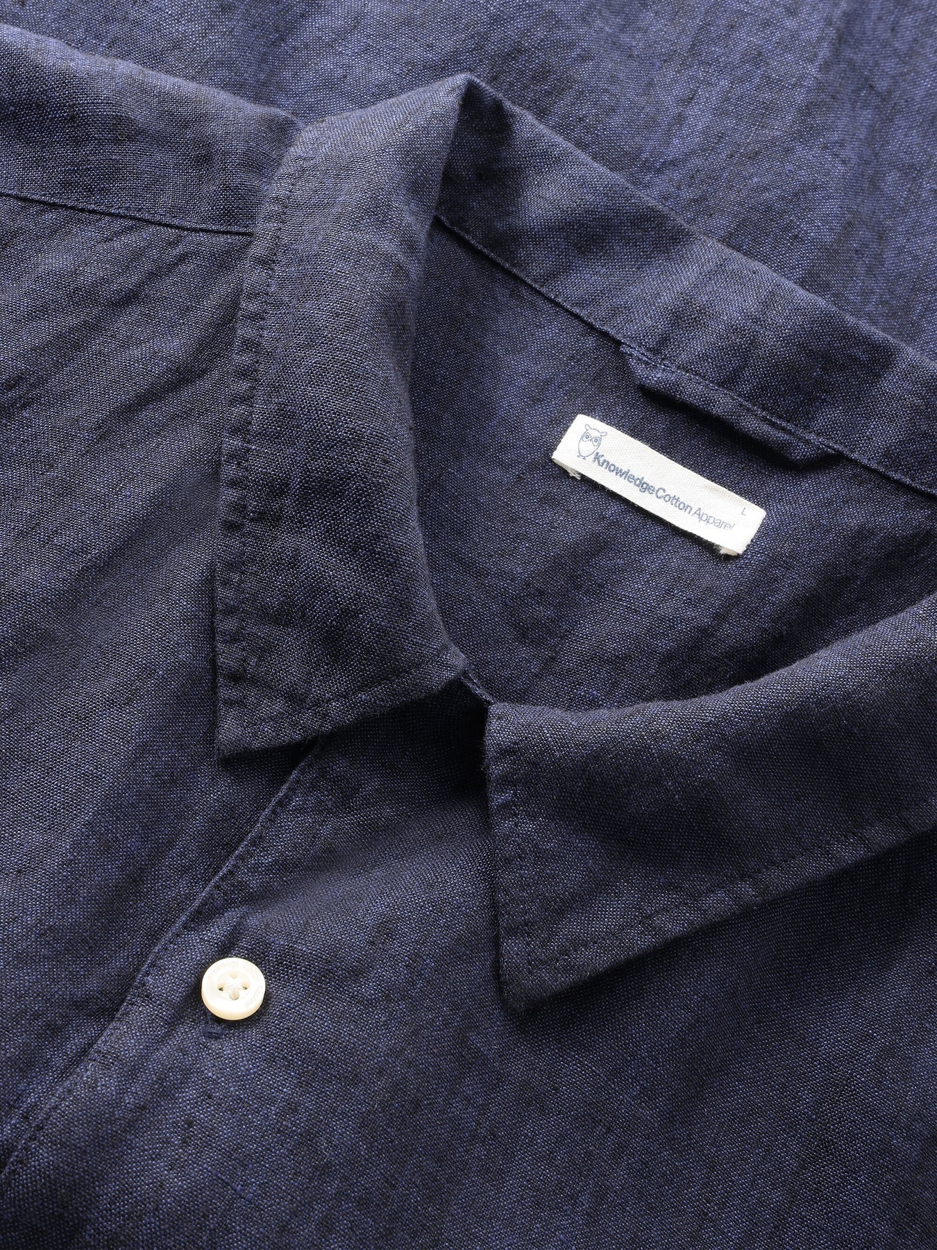 Box Fit Short Sleeved Organic Linen Shirt Made Of Organic Linen
