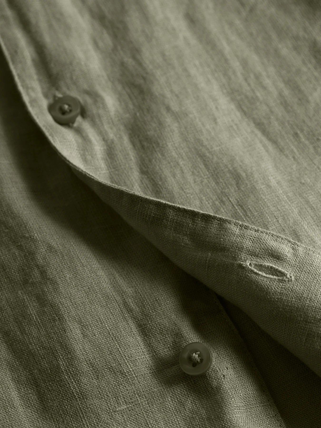 Box Fit Short Sleeved Organic Linen Shirt Made Of Organic Linen