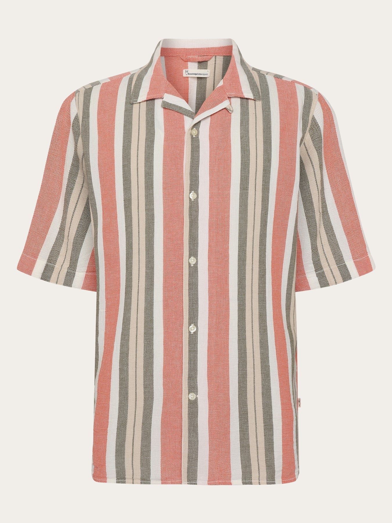 Box Short Sleeve Striped Shirt Made Of Organic Cotton