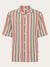 Box Short Sleeve Striped Shirt Made Of Organic Cotton