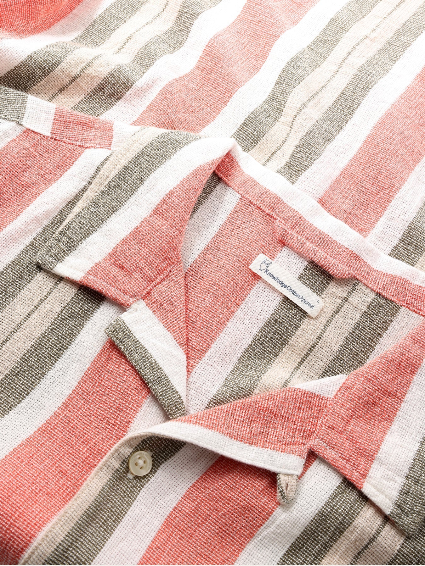 Box Short Sleeve Striped Shirt Made Of Organic Cotton