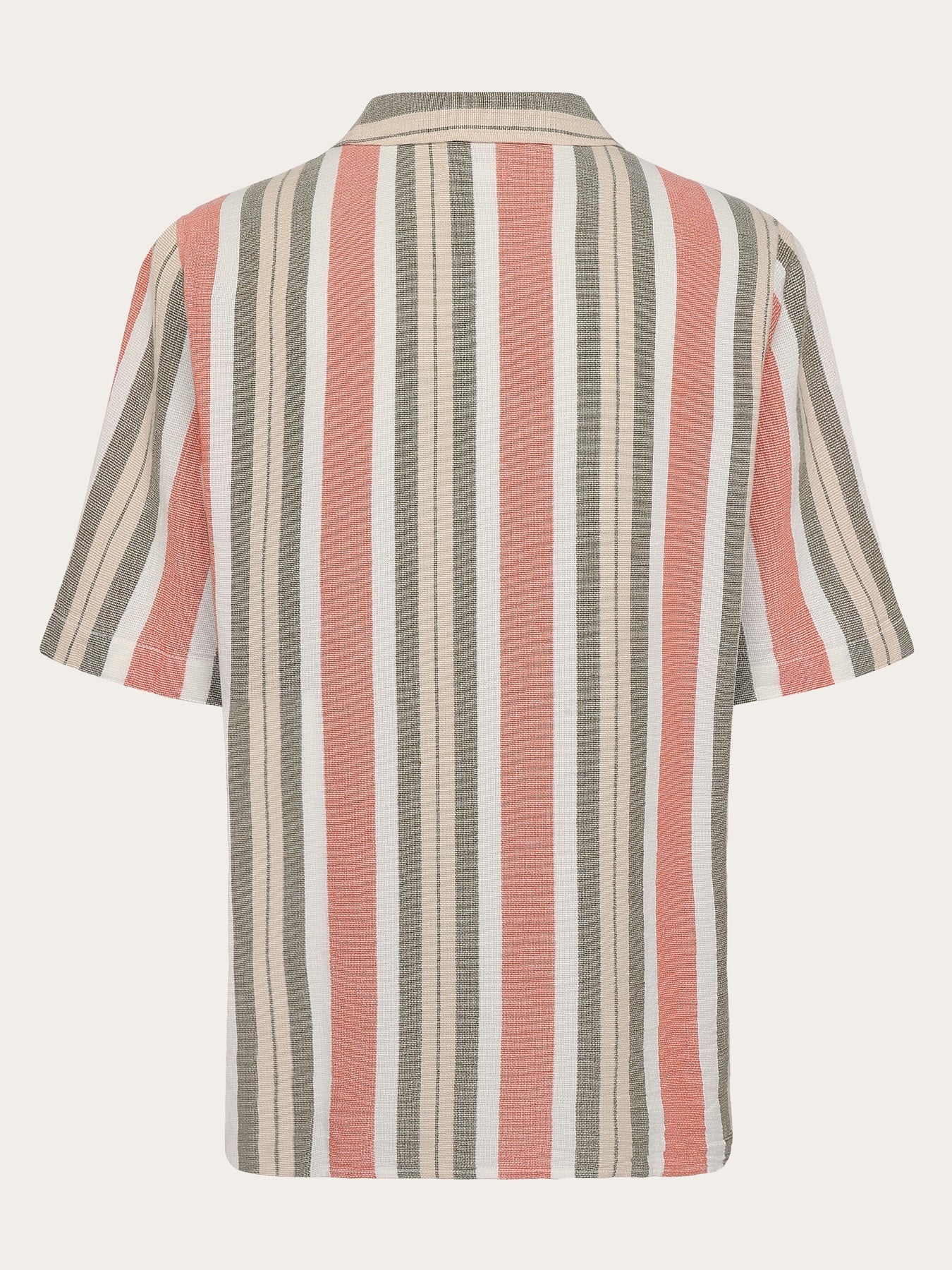 Box Short Sleeve Striped Shirt Made Of Organic Cotton
