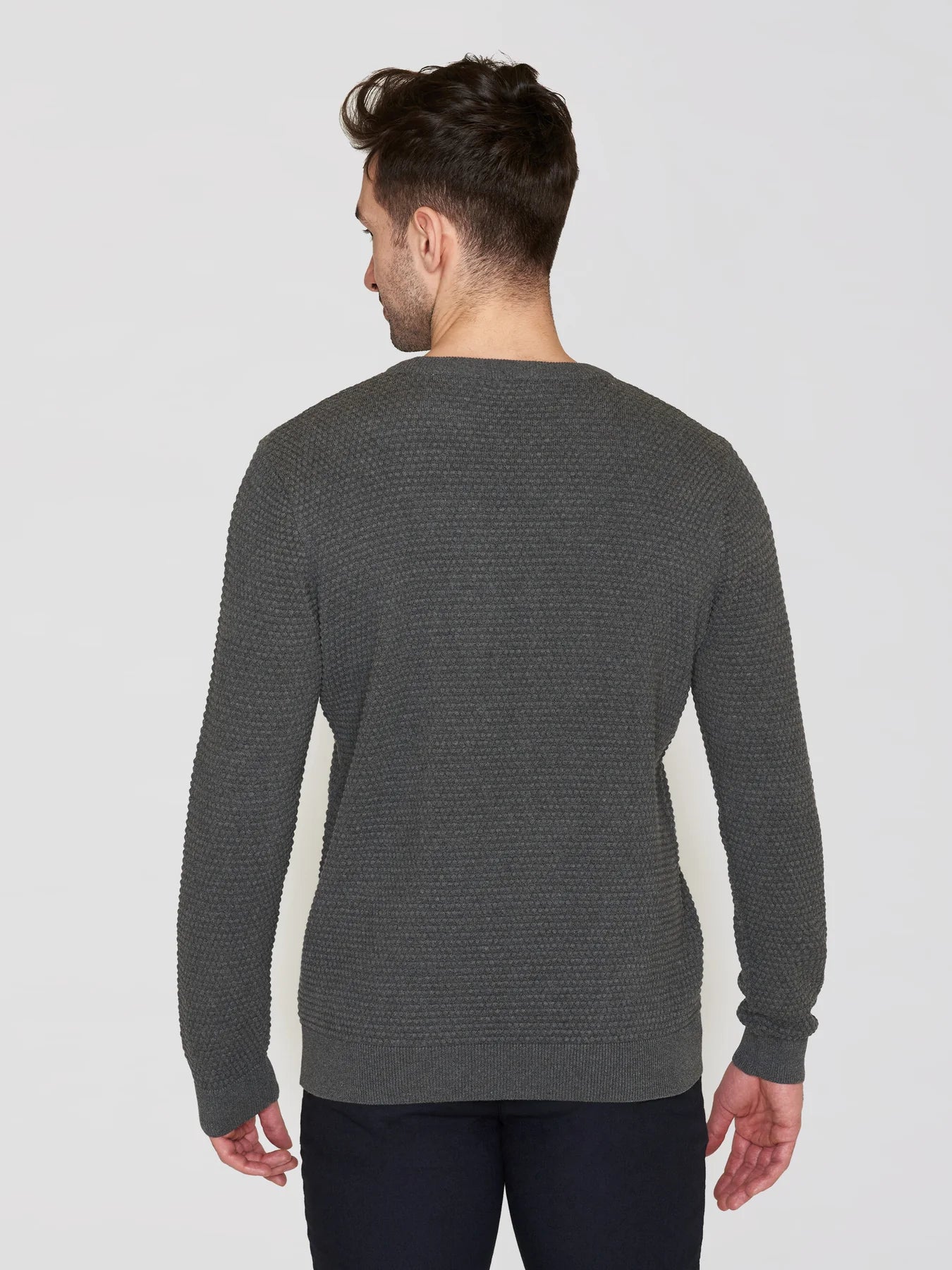 Bubble Knit Crew Neck Made Of Organic Cotton