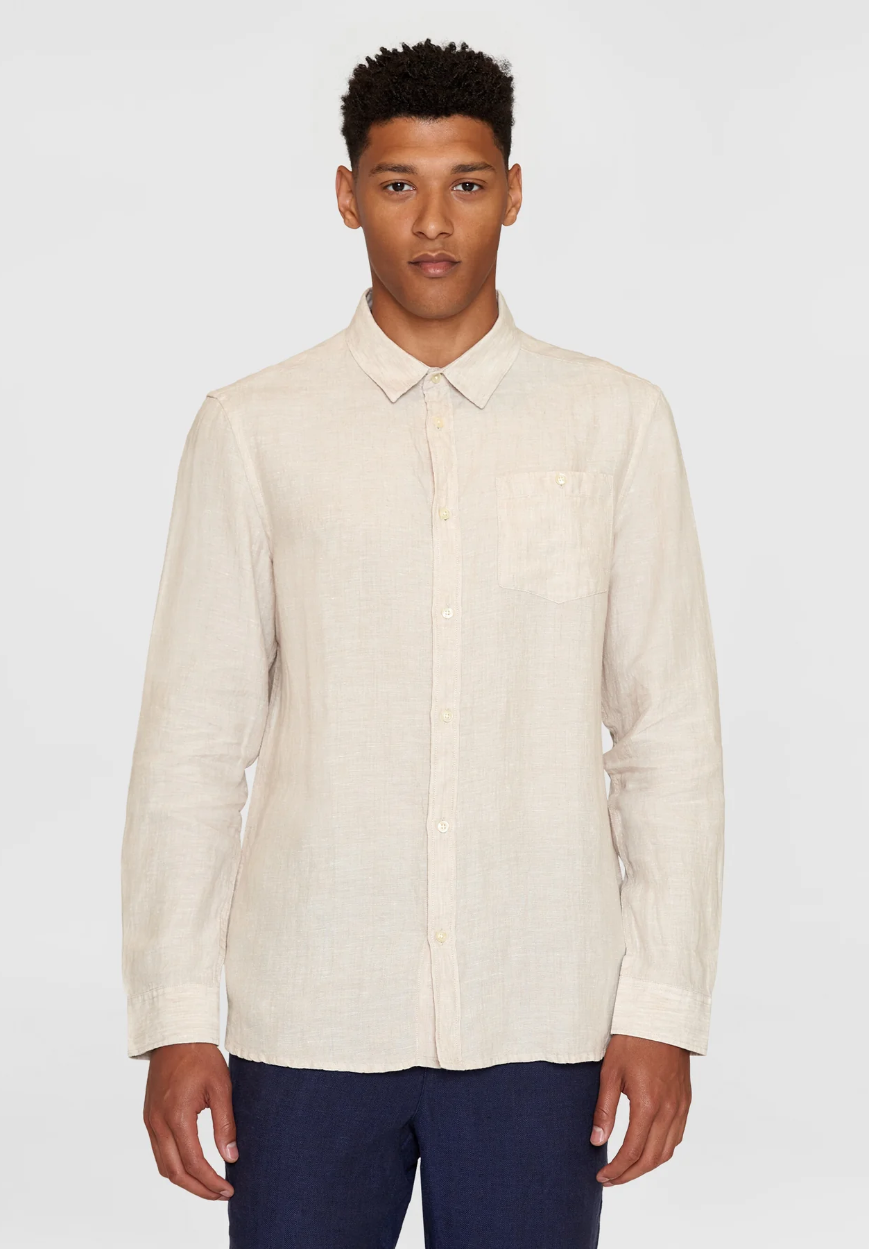 Yarndyed Shirt Made Of Organic Linen
