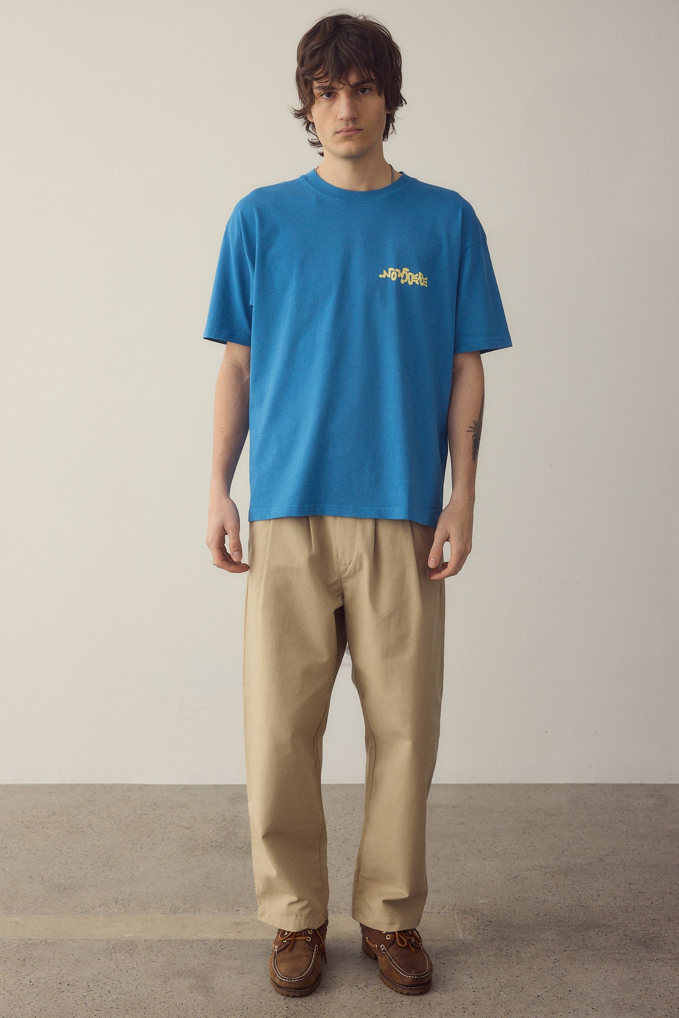 Records Blue T-Shirt Made Of Organic Cotton