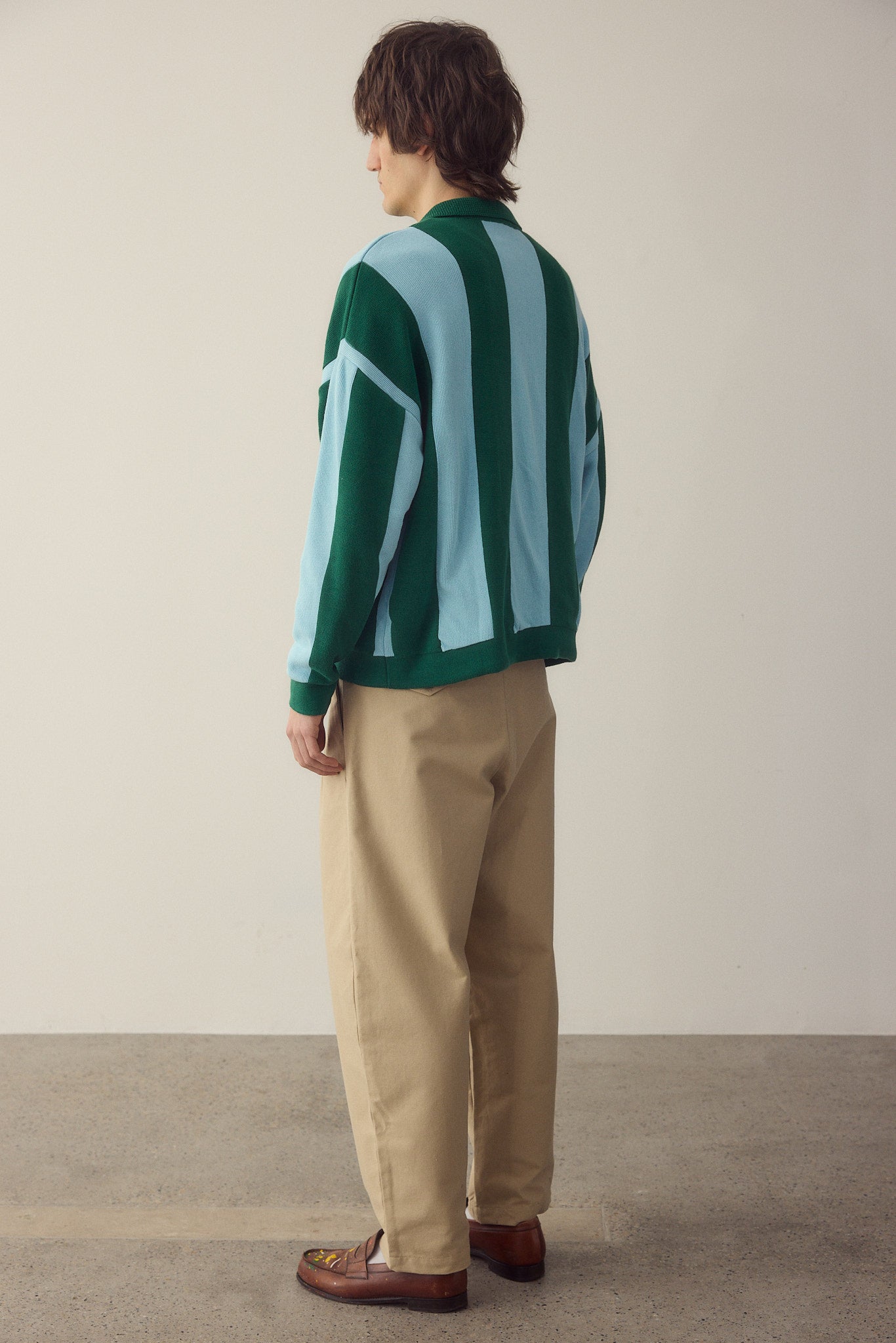 Stripes Zip Jersey Made Of Organic Cotton