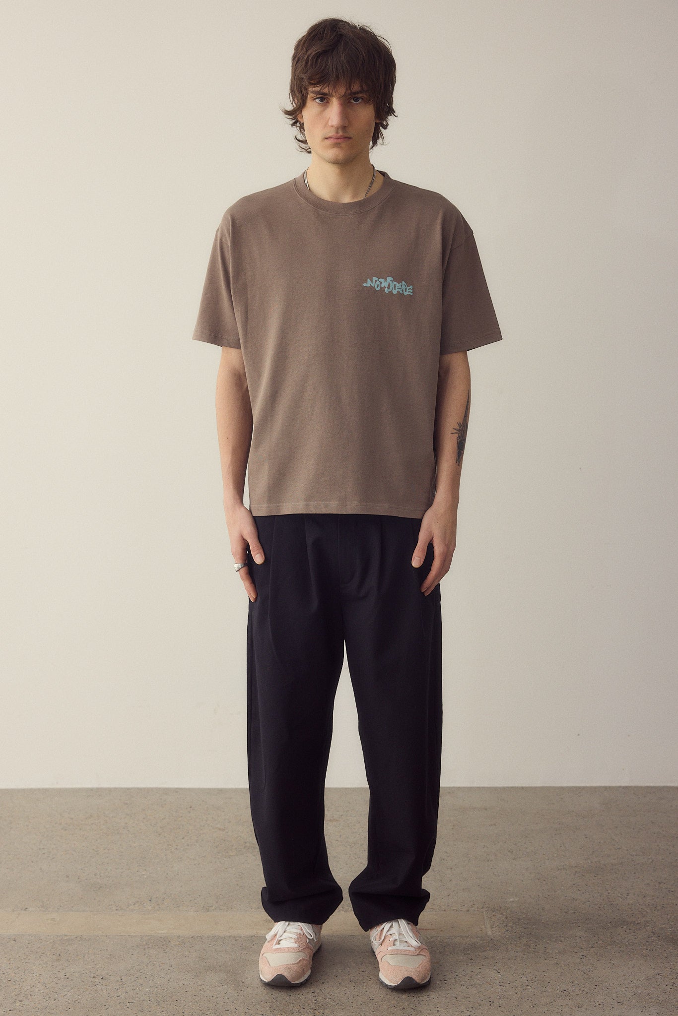 Records Wood T-Shirt Made Of Organic Cotton