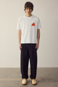 Red Spray T-shirt Made Of Organic Cotton