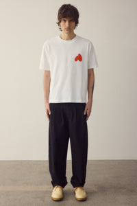 Red Spray T-shirt Made Of Organic Cotton
