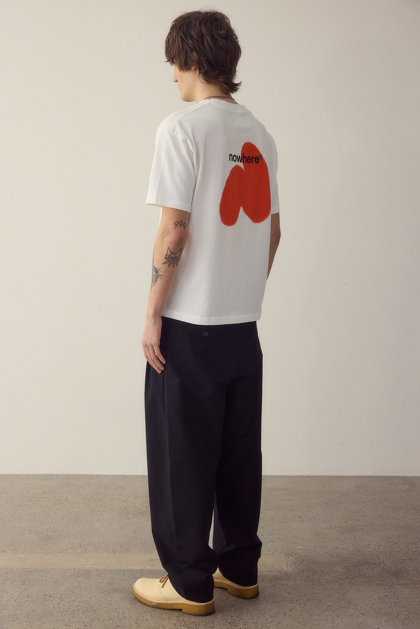 Red Spray T-shirt Made Of Organic Cotton