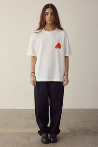 Red Spray T-shirt Made Of Organic Cotton