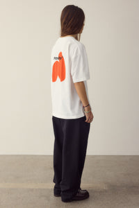 Red Spray T-shirt Made Of Organic Cotton