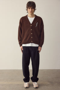 Brown Cardigan Made Of Organic Cotton