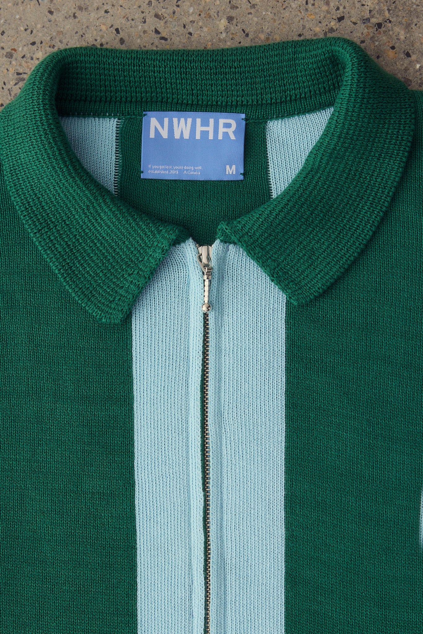 Stripes Zip Jersey Made Of Organic Cotton