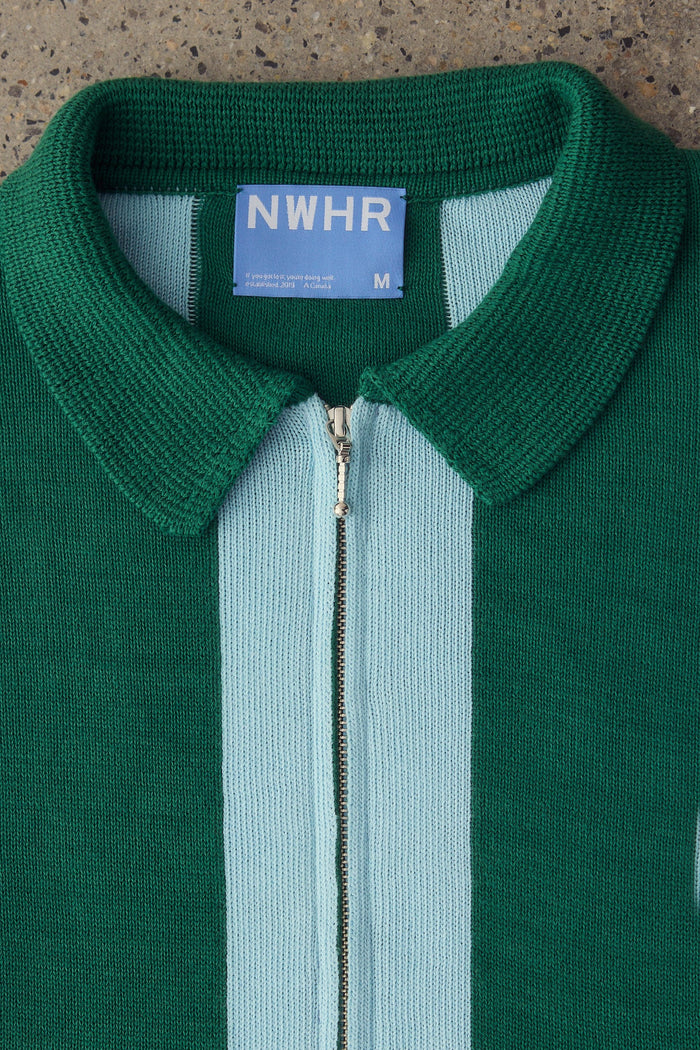 Stripes Zip Jersey Made Of Organic Cotton