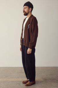 Brown Cardigan Made Of Organic Cotton
