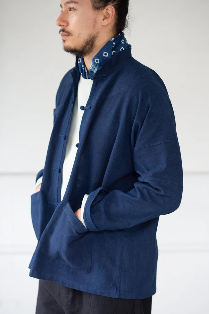Daily Jacket Made Of Yam Dyed Cotton