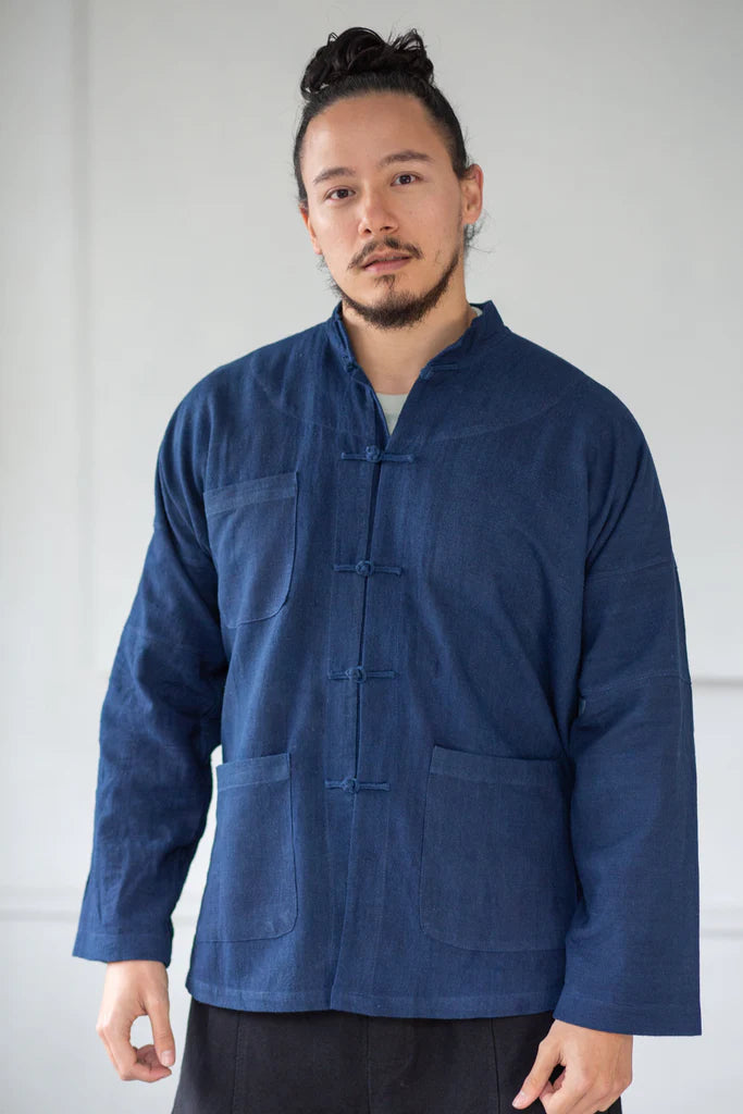 Daily Jacket Made Of Yam Dyed Cotton