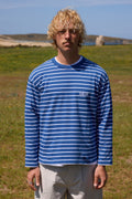 Long-Sleeve Striped T-Shirt Blue Made Of Organic Cotton