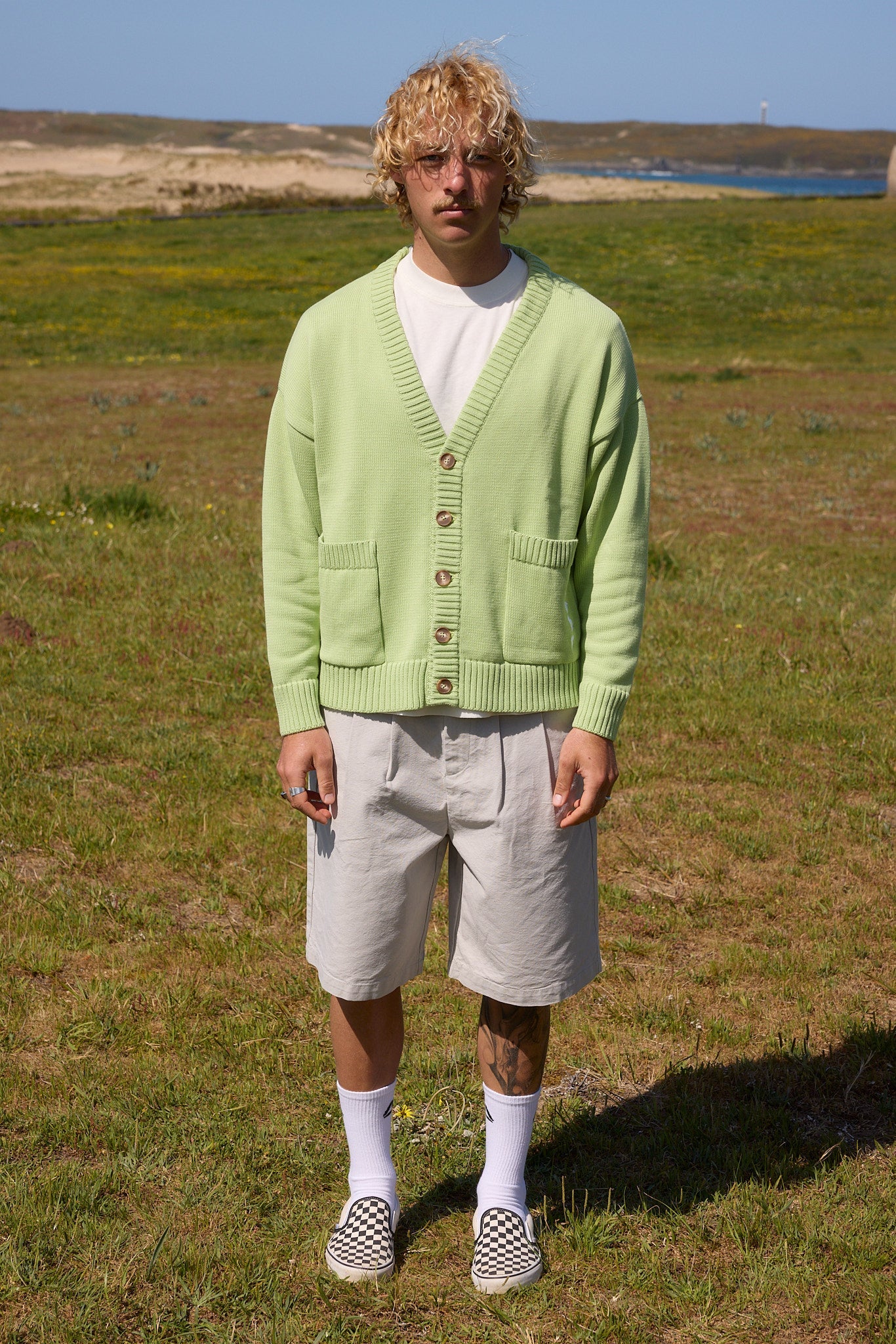 Lime Cardigan