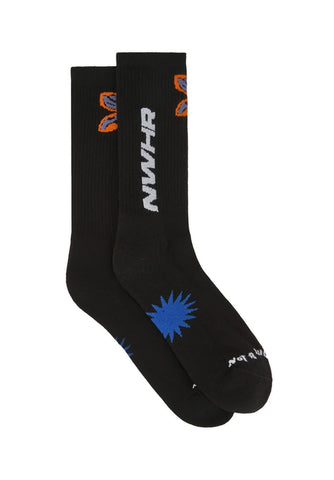 NWHR Flying Black Sock