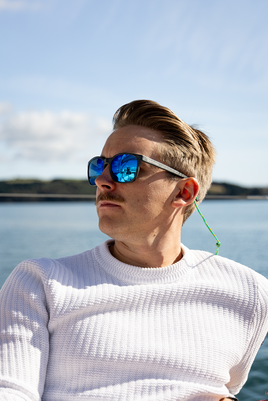 Fitzroy Slate Sunglasses Blue Mirror Made Of Traceable Marine Plastic™