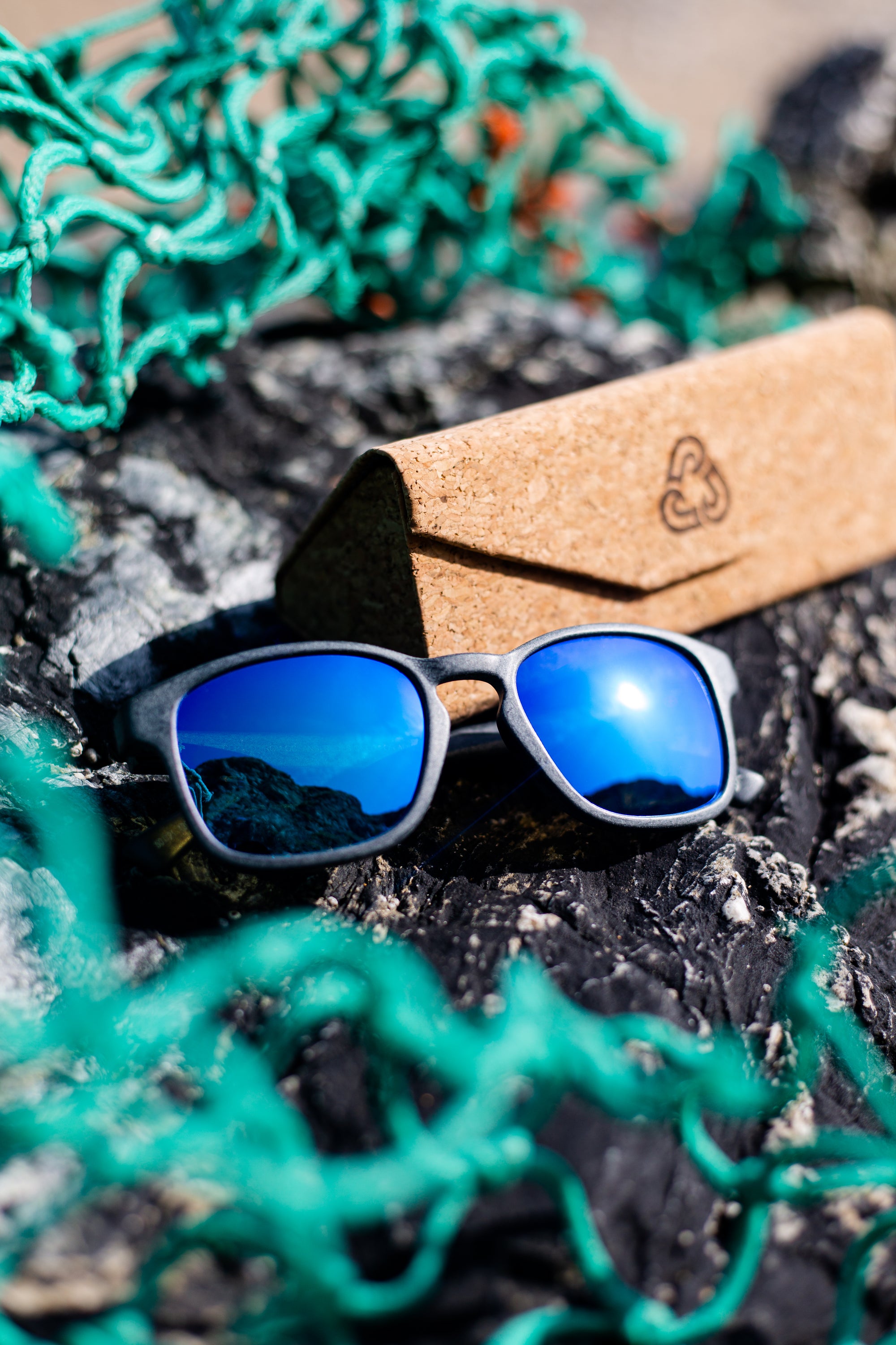 Fitzroy Slate Sunglasses Blue Mirror