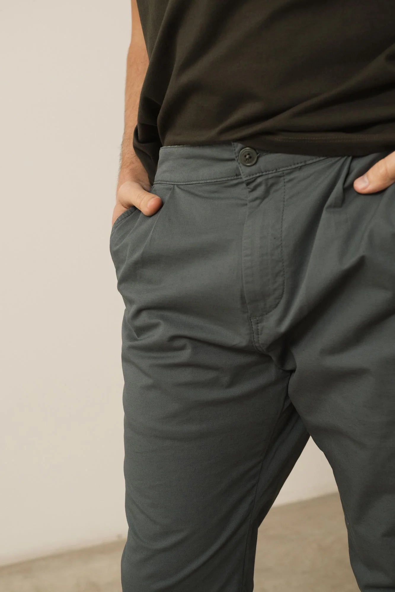 Herman Casual Chino Pants Made of Linen Blend