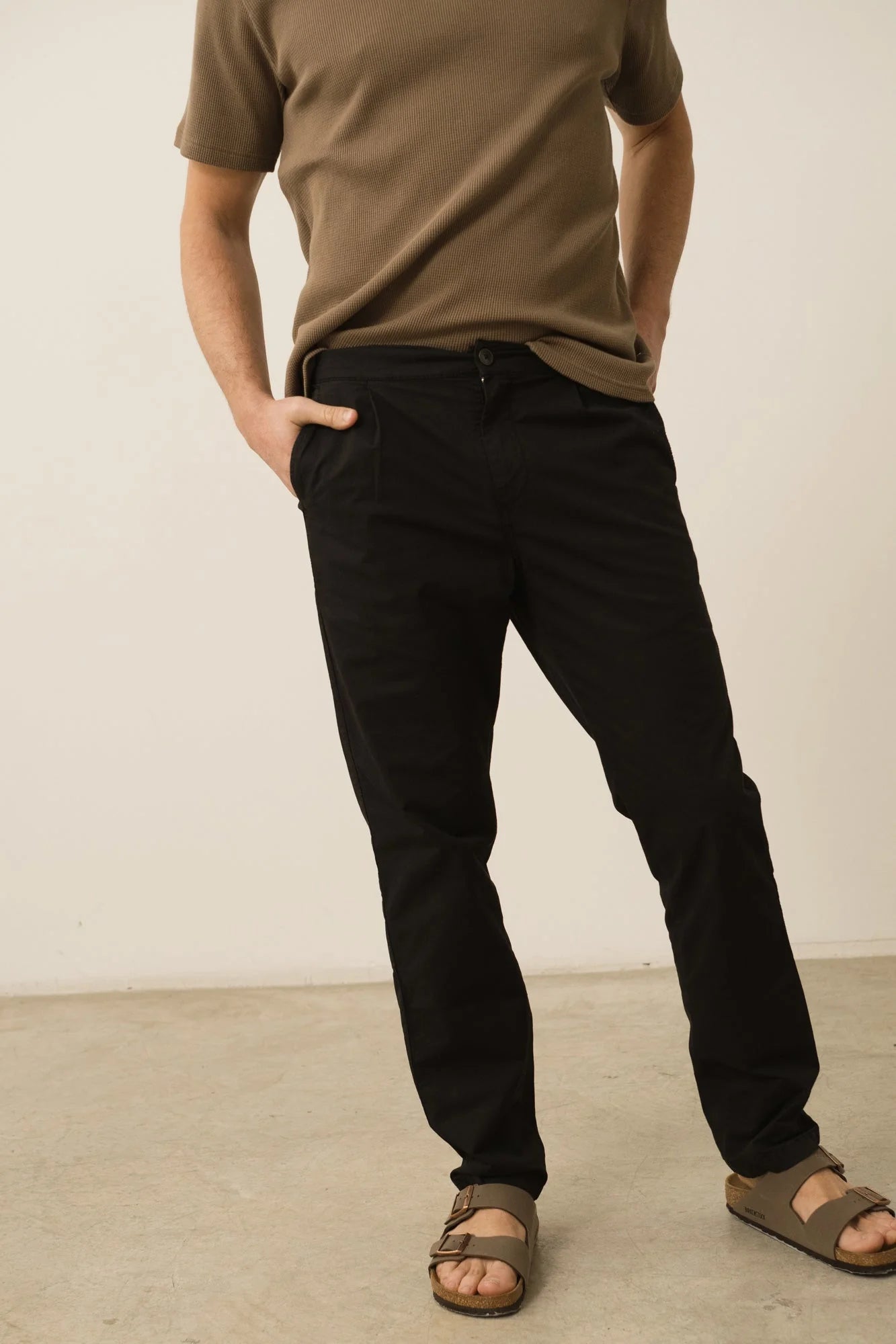 Herman Casual Chino Pants Made of Linen Blend