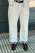 Hope Heals Pleated Trousers Made Of Organic Cotton