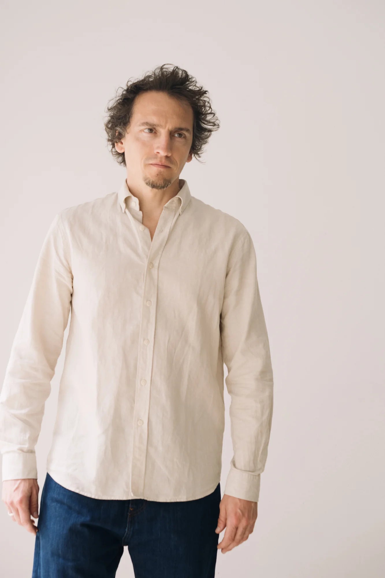 Hugo Poplin Shirt Made Of Linen and Organic Cotton