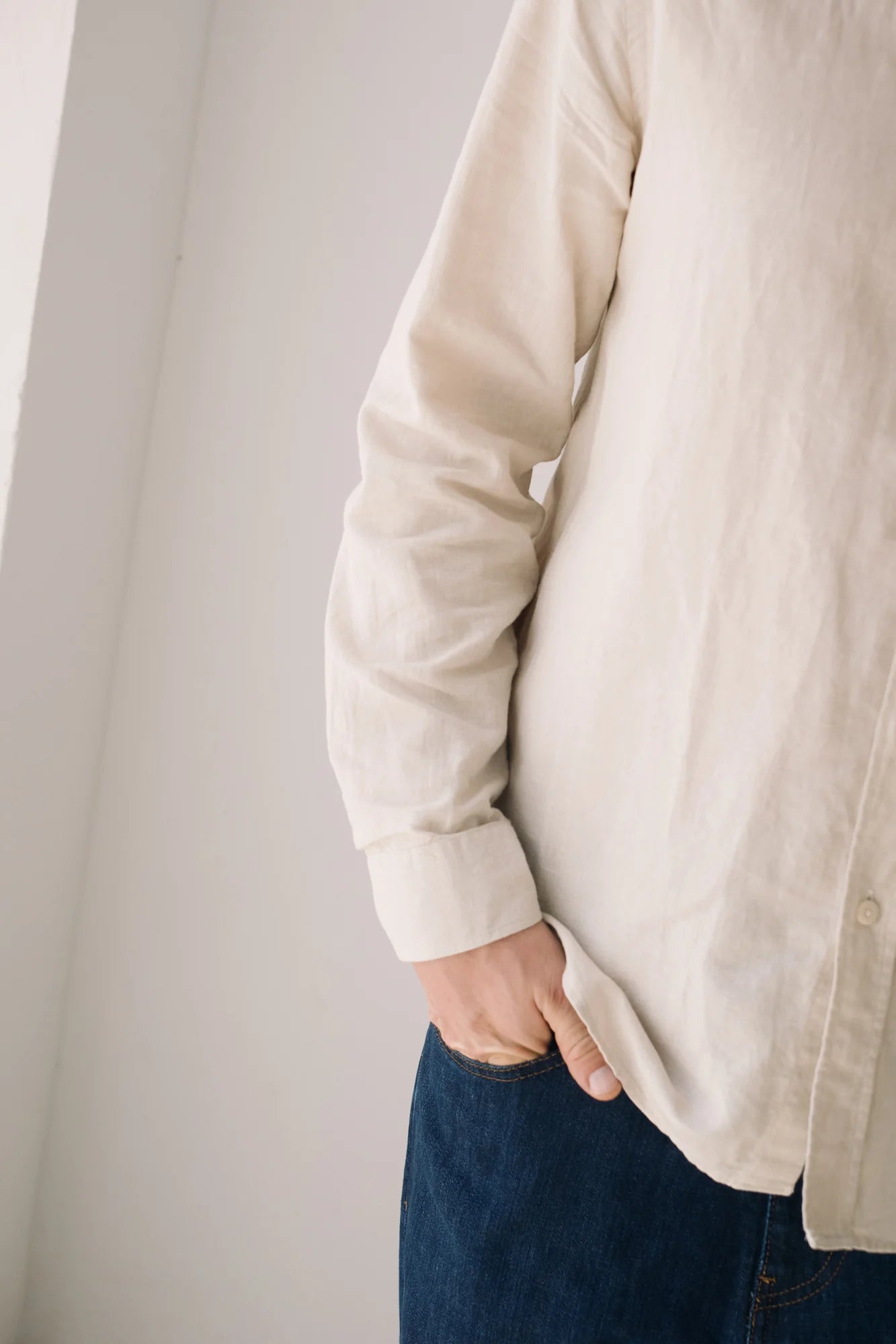 Hugo Poplin Shirt Made Of Linen and Organic Cotton