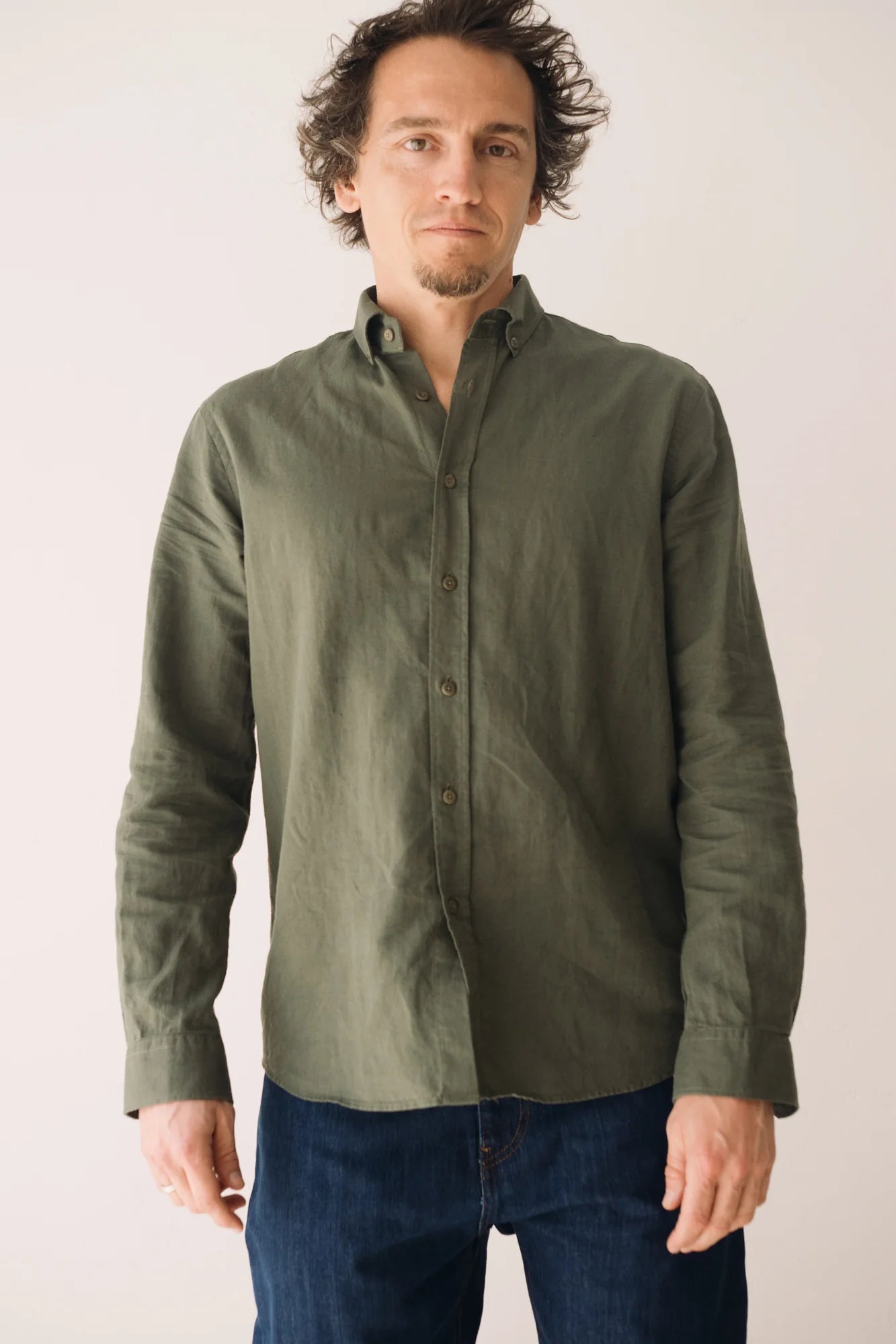 Hugo Poplin Shirt Made Of Linen and Organic Cotton