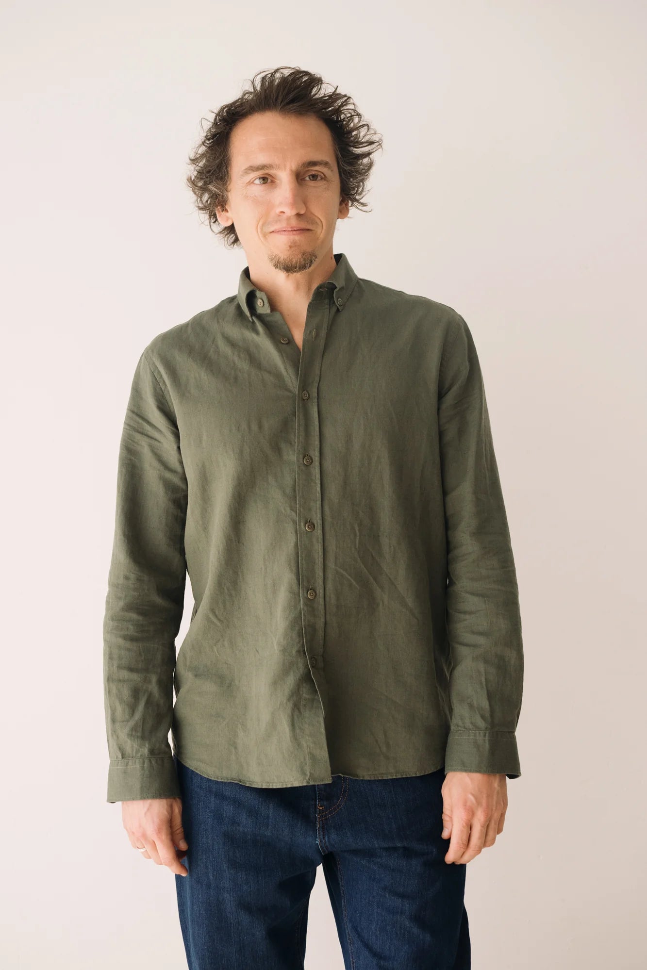 Hugo Poplin Shirt Made Of Linen and Organic Cotton